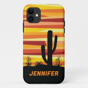 Geometric desert sunset iPhone 11 case