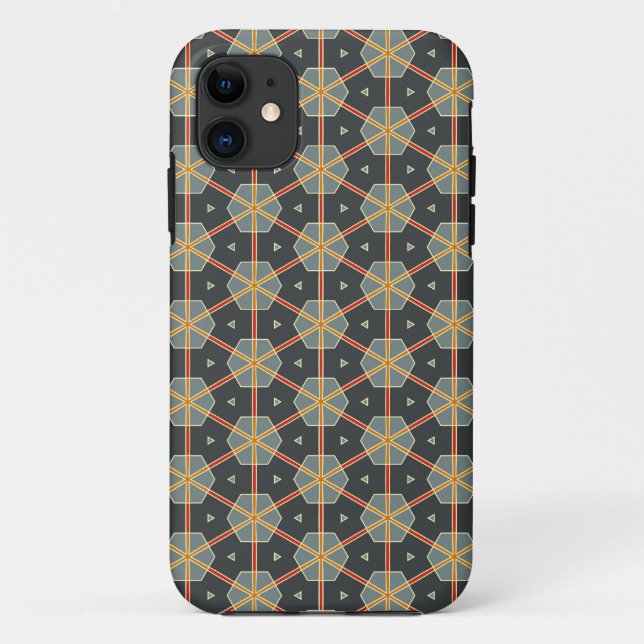 Geometric Design 014 iPhone Case (Back)