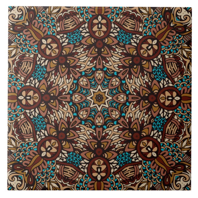 Geometric Design Ceramic Tile (Front)