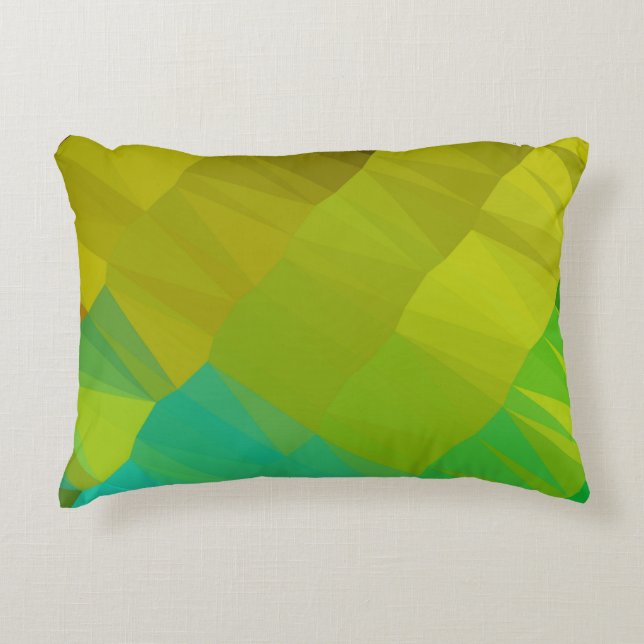 Geometric design. Colourful gradient background. G Decorative Cushion (Front)