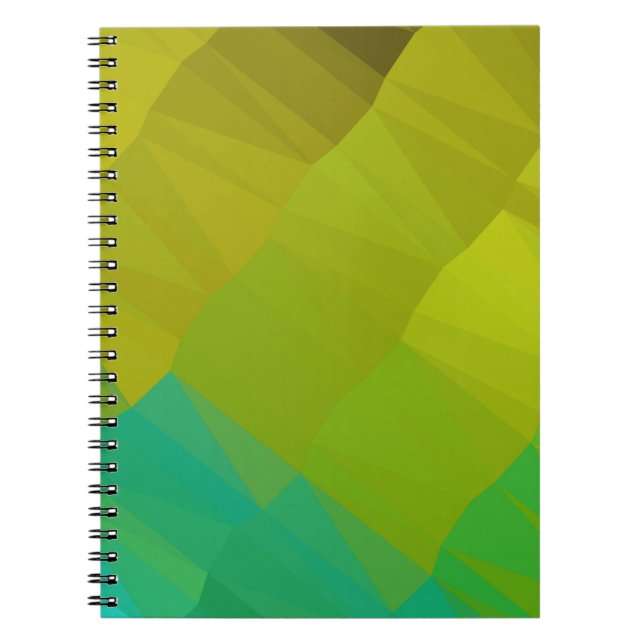 Geometric design. Colourful gradient background. G Notebook (Front)