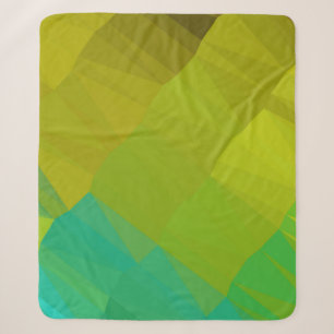 Geometric design. Colourful gradient background. G Sherpa Blanket