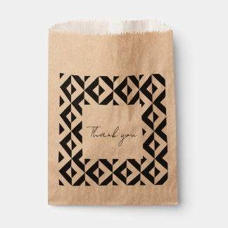 Geometric design favour bag