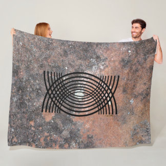 Geometric Design Fleece Blanket