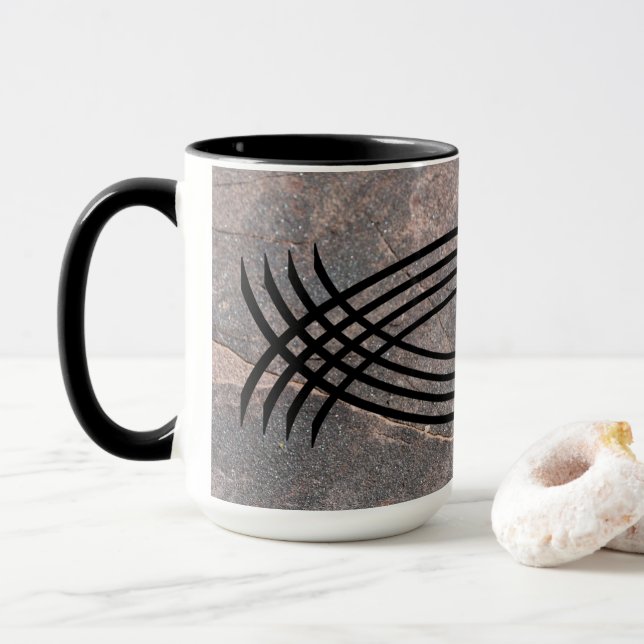 Geometric Design Mug (With Donut)