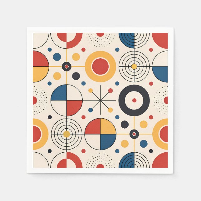 Geometric design napkin (Front)