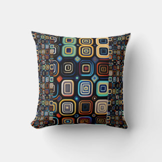 Geometric design throw pillow