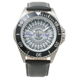 Geometric Design with Quote Watch