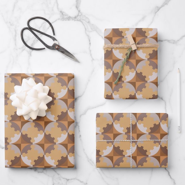 GEOMETRIC DESIGN. WRAPPING PAPER SHEET (Front)