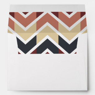 Geometric Designs Colour Wine, Teal, Beige, Salmon Envelopes