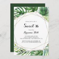 Geometric Destination Sweet 16 Birthday Party