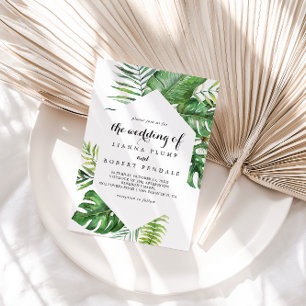 Geometric Destination Tropical The Wedding Of Invitation