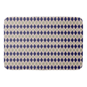 Geometric Diamond Pattern Bath Mat