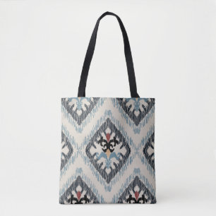 Geometric Diamond Pattern Tote Bag - Multicolor
