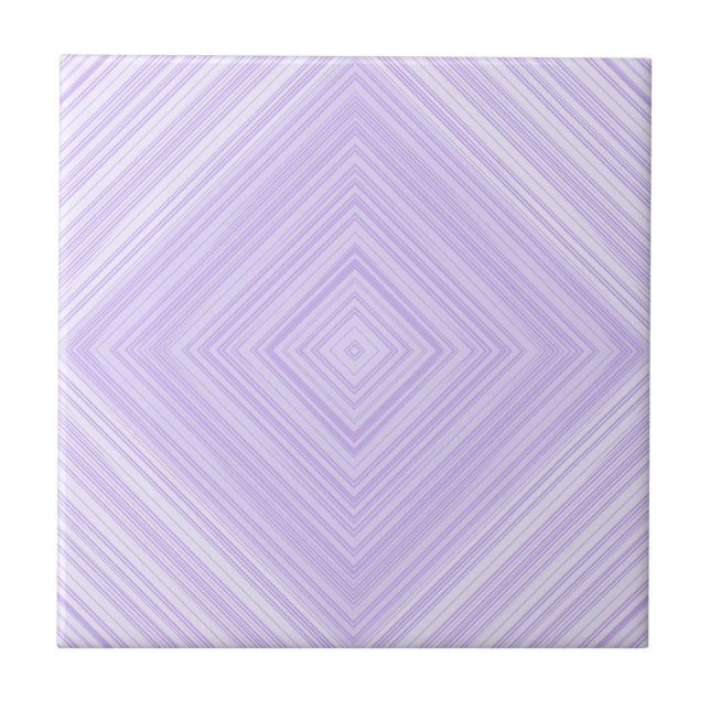 Geometric Diamond Purple And Lilac Bathroom Tile (Front)