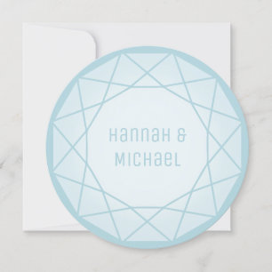Geometric Diamond Round Card