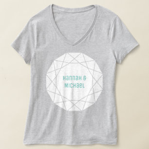 Geometric Diamond Round T-Shirt