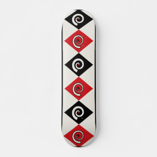 Geometric Diamond Spiral Skateboard