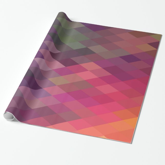 Geometric Diamonds Gift Wrap (Unrolled)