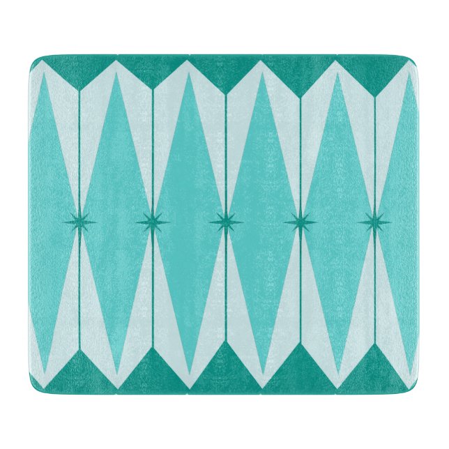 Geometric Diamonds & Starbursts Cutting Board (Front)