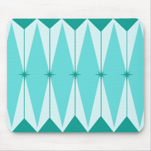 Geometric Diamonds & Starbursts Mousepad