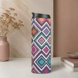 Geometric Diamonds Thermal Tumbler