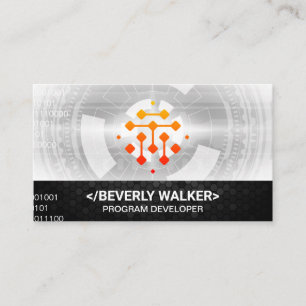Geometric Digital Technology Logo Business Card