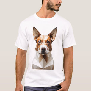 geometric dog T-shirt