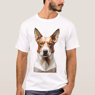 geometric dog T-shirt