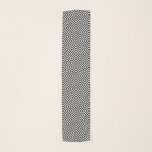 Geometric Dot Square Pattern Scarf<br><div class="desc">Long Scarf. Featured in a black and white Geometric Dot Square Pattern. Made with high resolution vector and/or digital graphics for a professional print. NOTE: (THIS IS A PRINT. All zazzle product designs are "prints" unless otherwise stated under "About This Product" area) The design will be printed EXACTLY like you...</div>