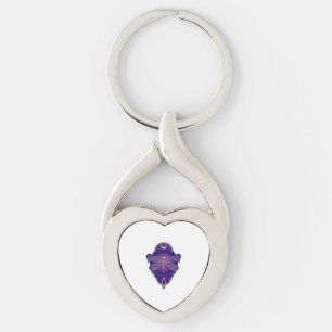 Geometric Dragonfly Mandala Life Flower Symbol Key Ring