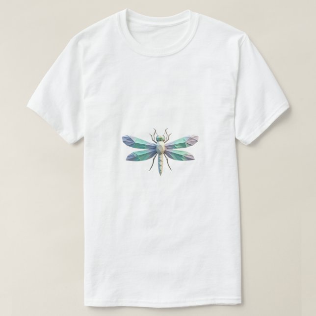 Geometric Dragonfly T-Shirt (Design Front)
