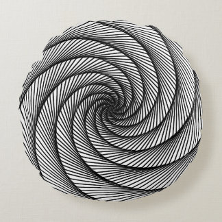 geometric drawing ItalianFreaks Round Cushion