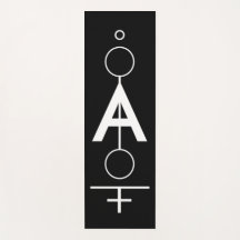 Geometric drawing monogrammed.