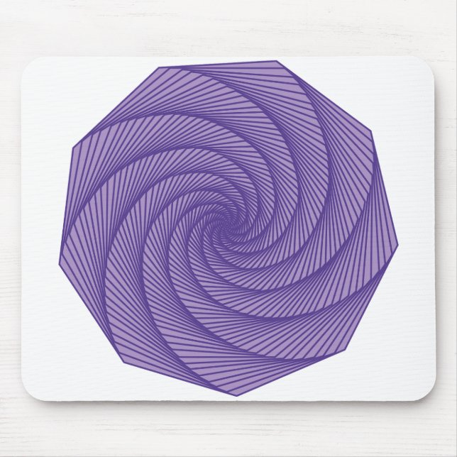 geometric drawing Violet Mouse Mat (Front)