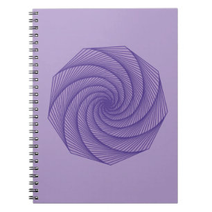 geometric drawing Violet Notebook