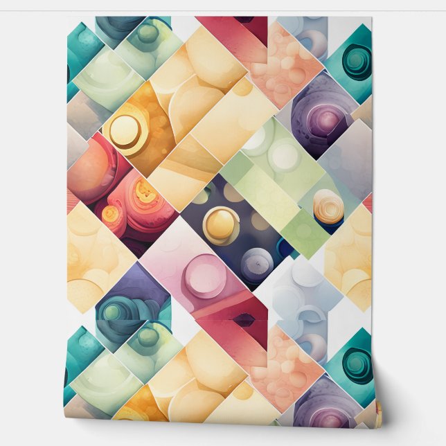 Geometric Drops Wallpaper (Unrolling)