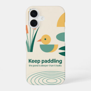 Geometric Duck Pond Ripples Phone Case