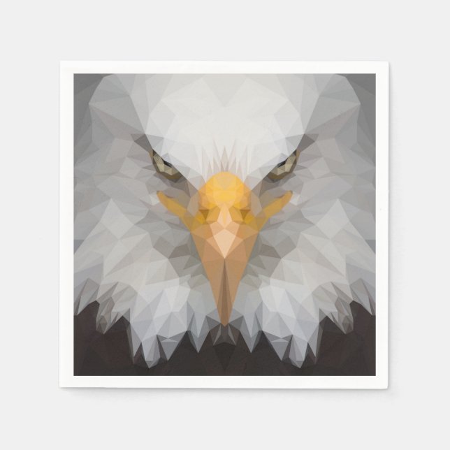 Geometric eagle napkin (Front)