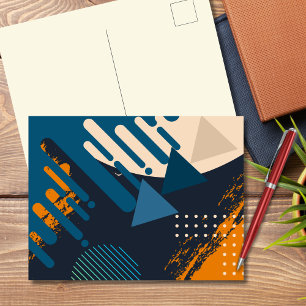 Geometric Eclat Bold Abstract Postcard