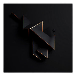 Geometric Eclipse Poster