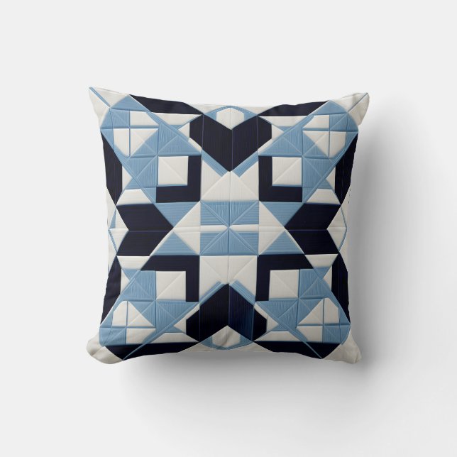 Geometric Elegance Pillow  (Front)