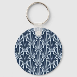 Geometric Elements: Stylised Modern Pattern Key Ring