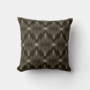 Geometric elements, vintage seamless ornament. cushion