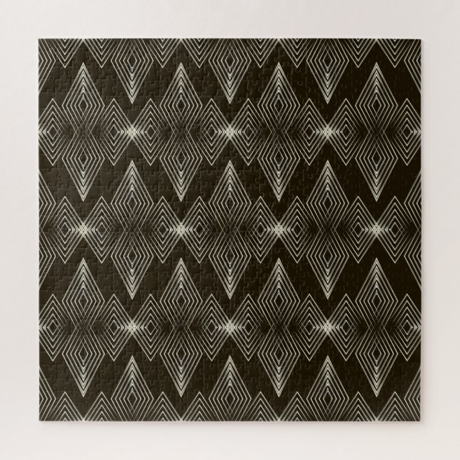 Geometric elements, vintage seamless ornament. jigsaw puzzle (Vertical)