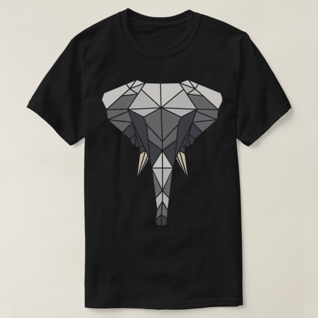Geometric Elephant 2 T-Shirt (Design Front)