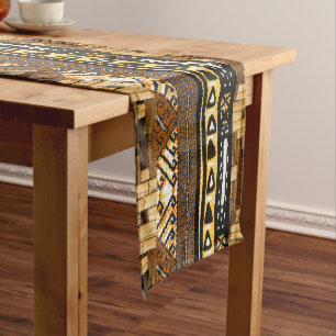 Geometric: Embracing intricate shapes and patterns Short Table Runner