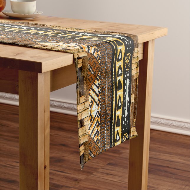 Geometric: Embracing intricate shapes and patterns Short Table Runner (In Situ)