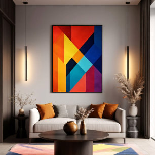 Geometric Energy Canvas Print