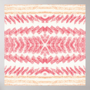 Geometric ethnic oriental seamless pattern. Tradit Poster